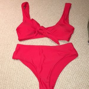 zaful size 4/small red bikini